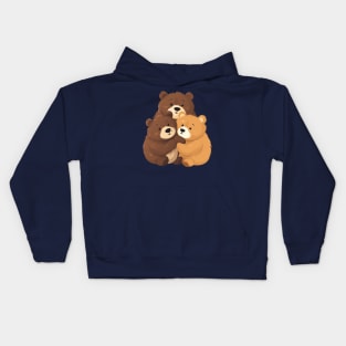 three tender bears Kids Hoodie